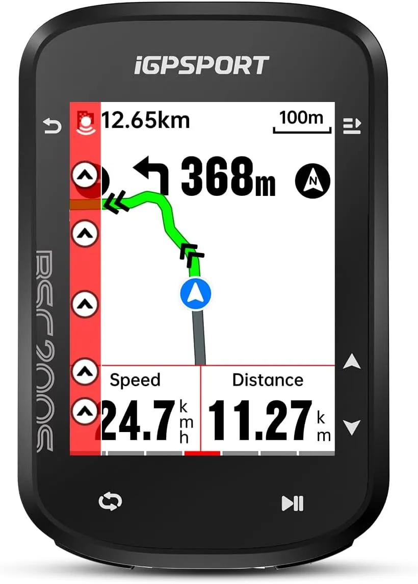 iGPSPORT BSC200S GPS Bike Computer, Wireless Route Navigation 2.4'' Screen Bluetooth ANT  Cycle Computer IPX7 Waterproof