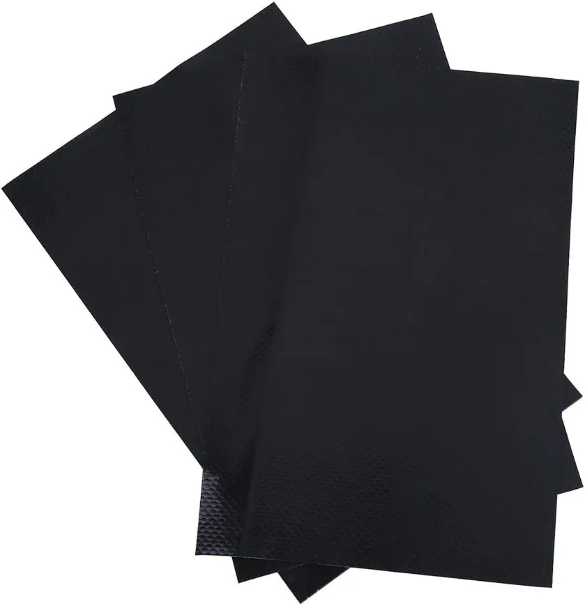 Inflatable Boat Repair Kit,3pcs PVC Repair Patches Kit Set for Inflatable Raft Boat Canoe Kayak (Black)