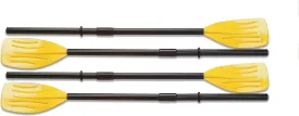 Intex 48" Paddles Plastic Ribbed French Oars Set for Inflatable Boat (2 Pairs)