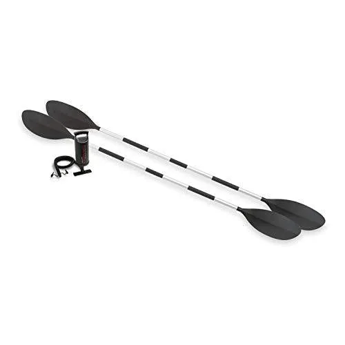 Intex Explorer K2 Kayak, 2-Person Inflatable Kayak Set with Aluminum Oars and High Output Air Pump