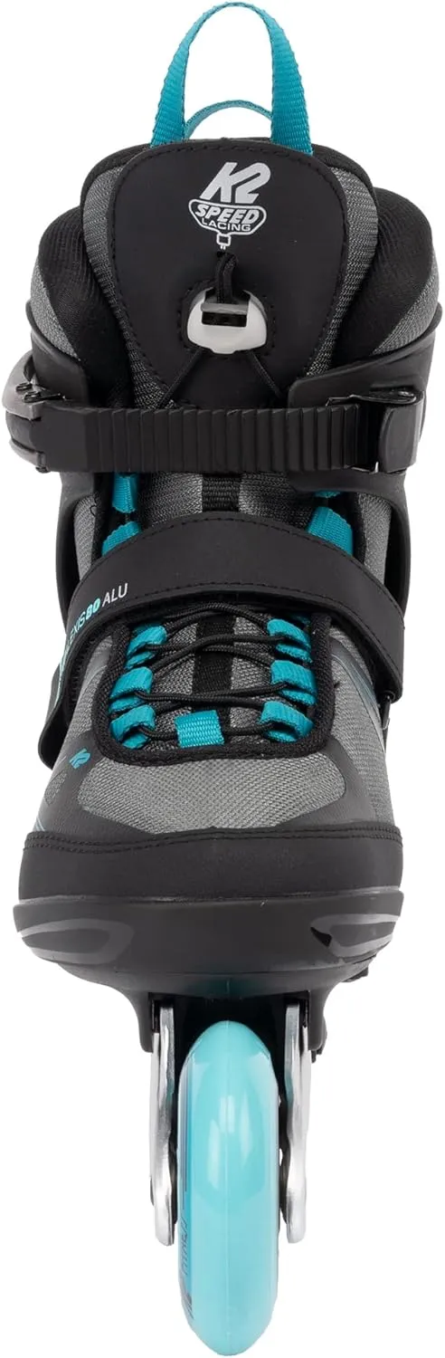 K2 Alexis 80 ALU Gray-Cyan Womens Inline Skates