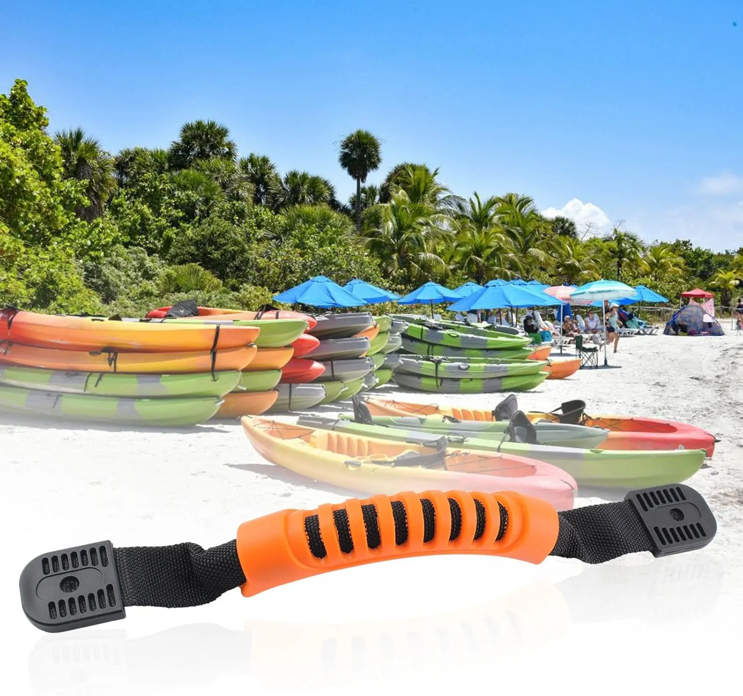 Kayak Carry Handles - Side Mount Replacement With Plastic Buckle for Paddle, Tandem, Canoe Boat & Lifetime Kayaks
