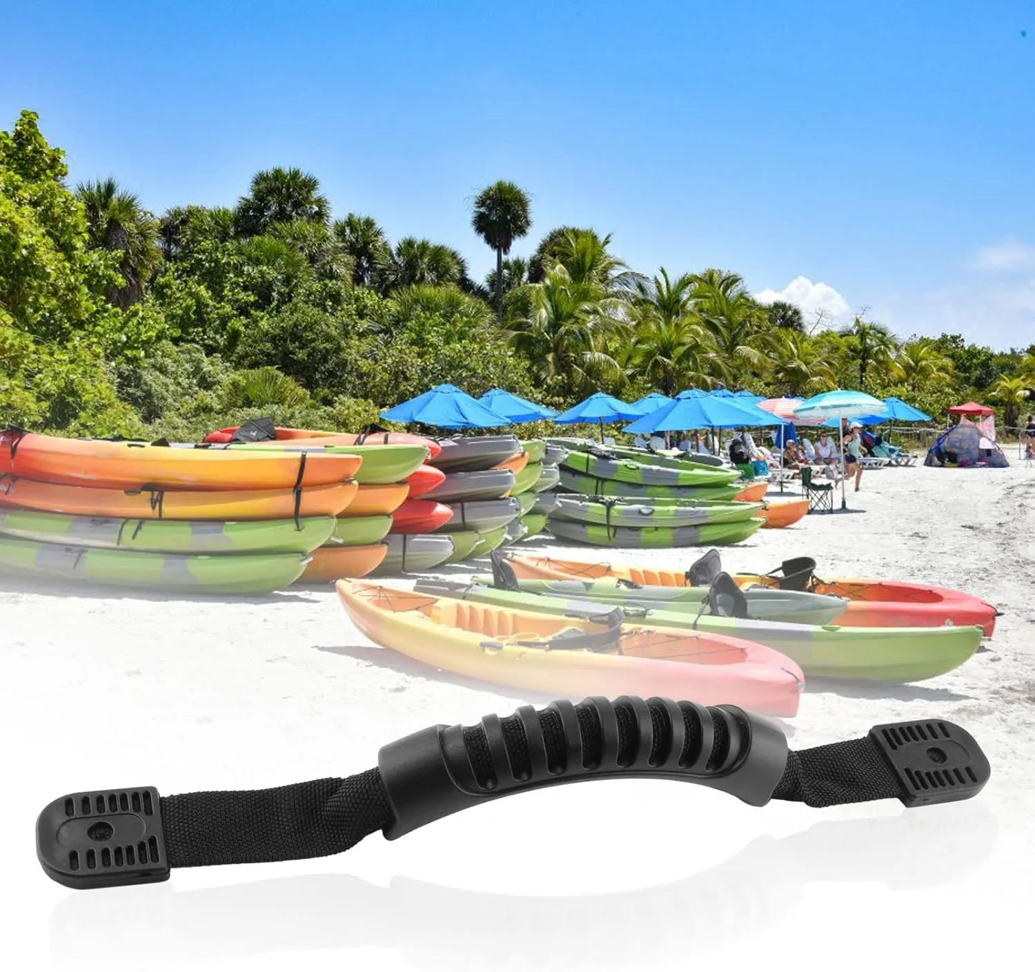 Kayak Carry Handles - Side Mount Replacement With Plastic Buckle for Paddle, Tandem, Canoe Boat & Lifetime Kayaks