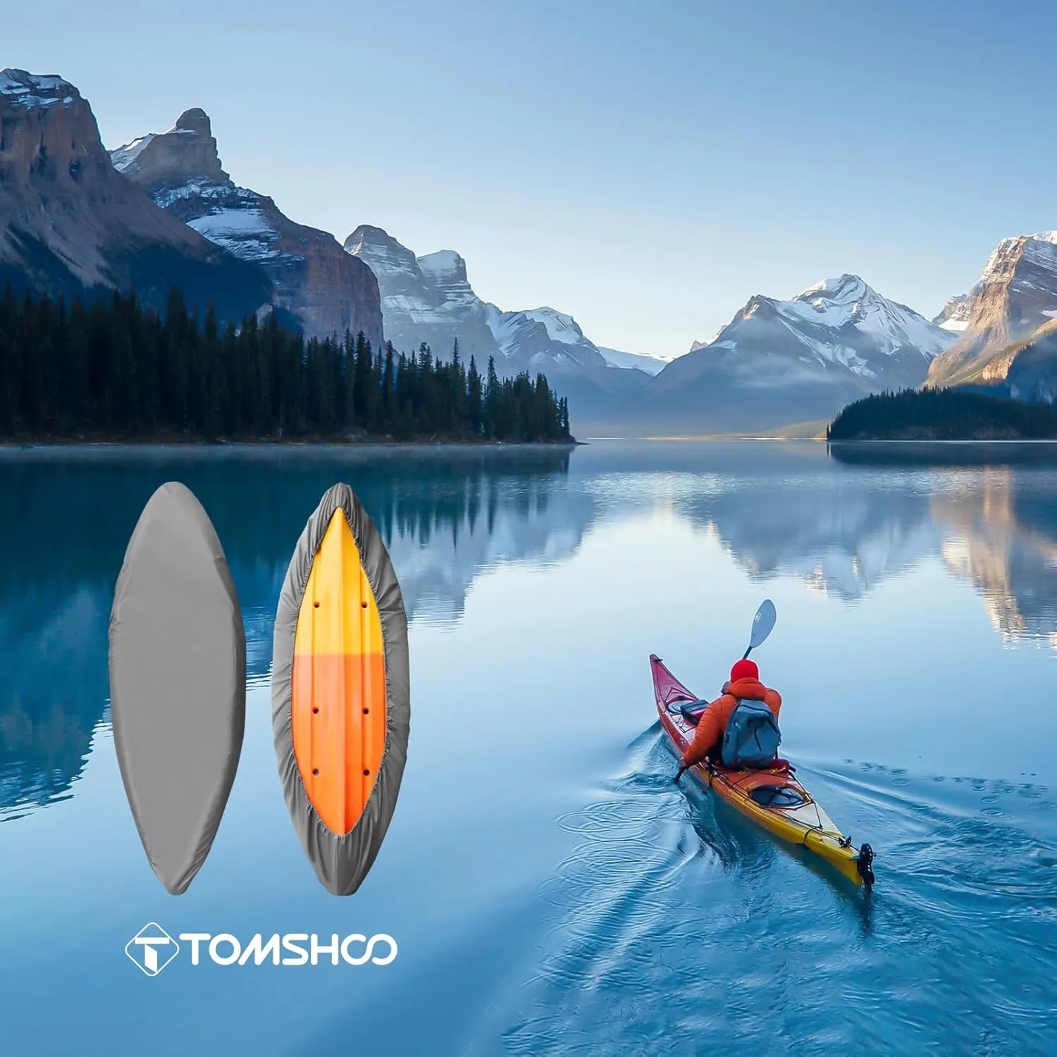 Kayak Cover Waterproof Kayak Canoe Cover Storage Dust Cover UV Protection Paddle Board Cover Fishing Boat Sunblock Shield for Outdoor Storage