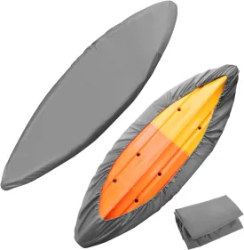 Kayak Cover Waterproof Kayak Canoe Cover Storage Dust Cover UV Protection Paddle Board Cover Fishing Boat Sunblock Shield for Outdoor Storage