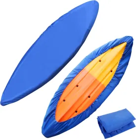 Kayak Cover Waterproof Kayak Canoe Cover Storage Dust Cover UV Protection Paddle Board Cover Fishing Boat Sunblock Shield for Outdoor Storage