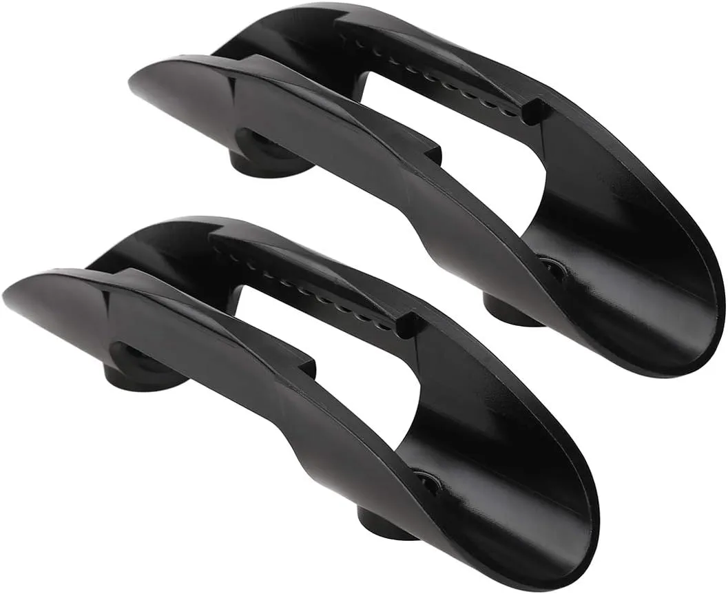 Kayak Paddle Accessories Plastic Paddle Holder Clip Black, Kayak Paddle Clip Universal Kayak Paddle Mount Holder Clip & Fishing Net Clip2 Pcs