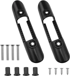 Kayak Paddle Holder Clip Deck Mounted Universal Kayak Paddle Clip Fishing Net Clip with Screws for Kayaking and Fishing Tackle Fitting Tools 2PCS