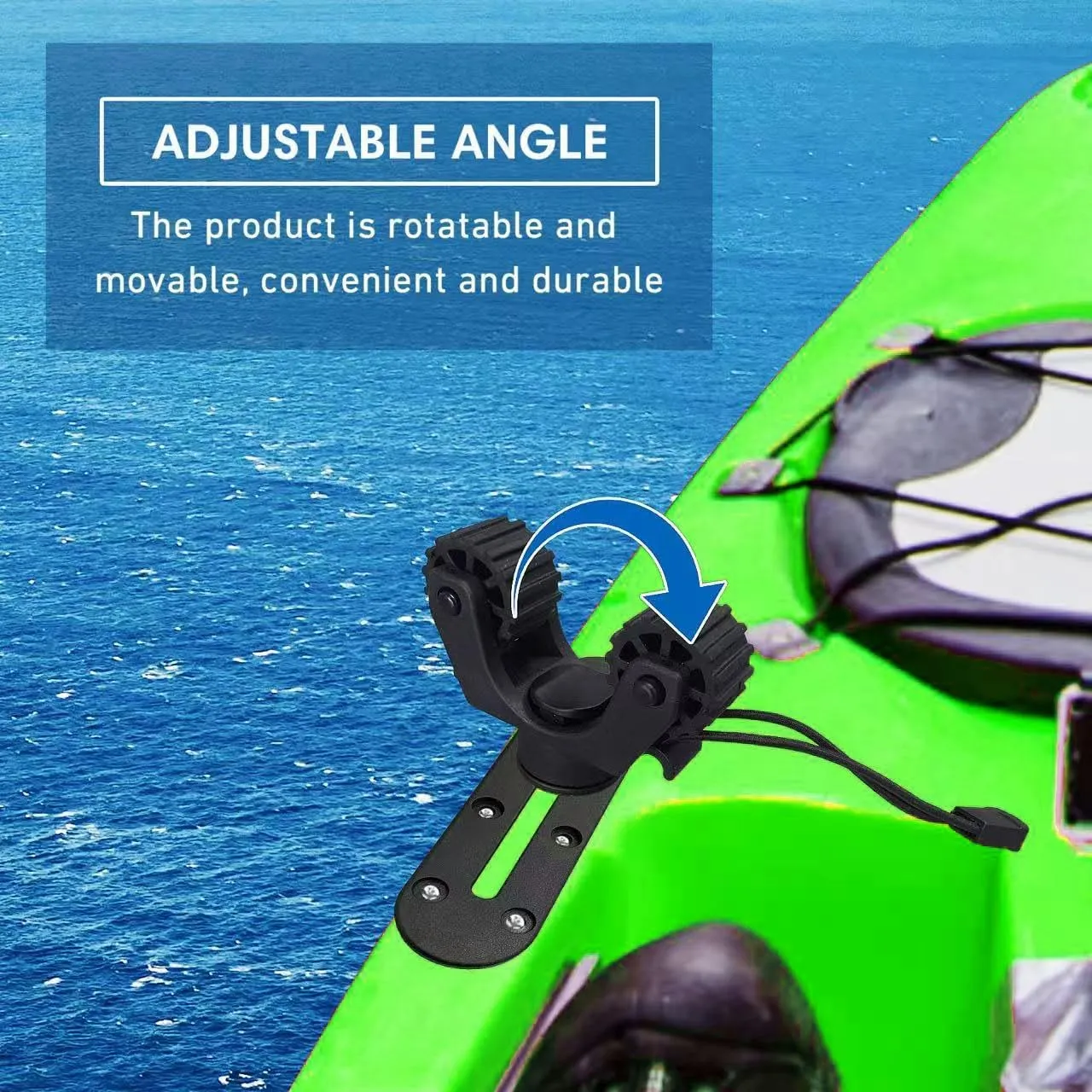 Kayak Paddle Holder Kayak Track Installation Accessories, Used for Fixing Standard Paddle, Kayak Paddle Rack Kayak Track Accessories, Used for Fishing Kayak