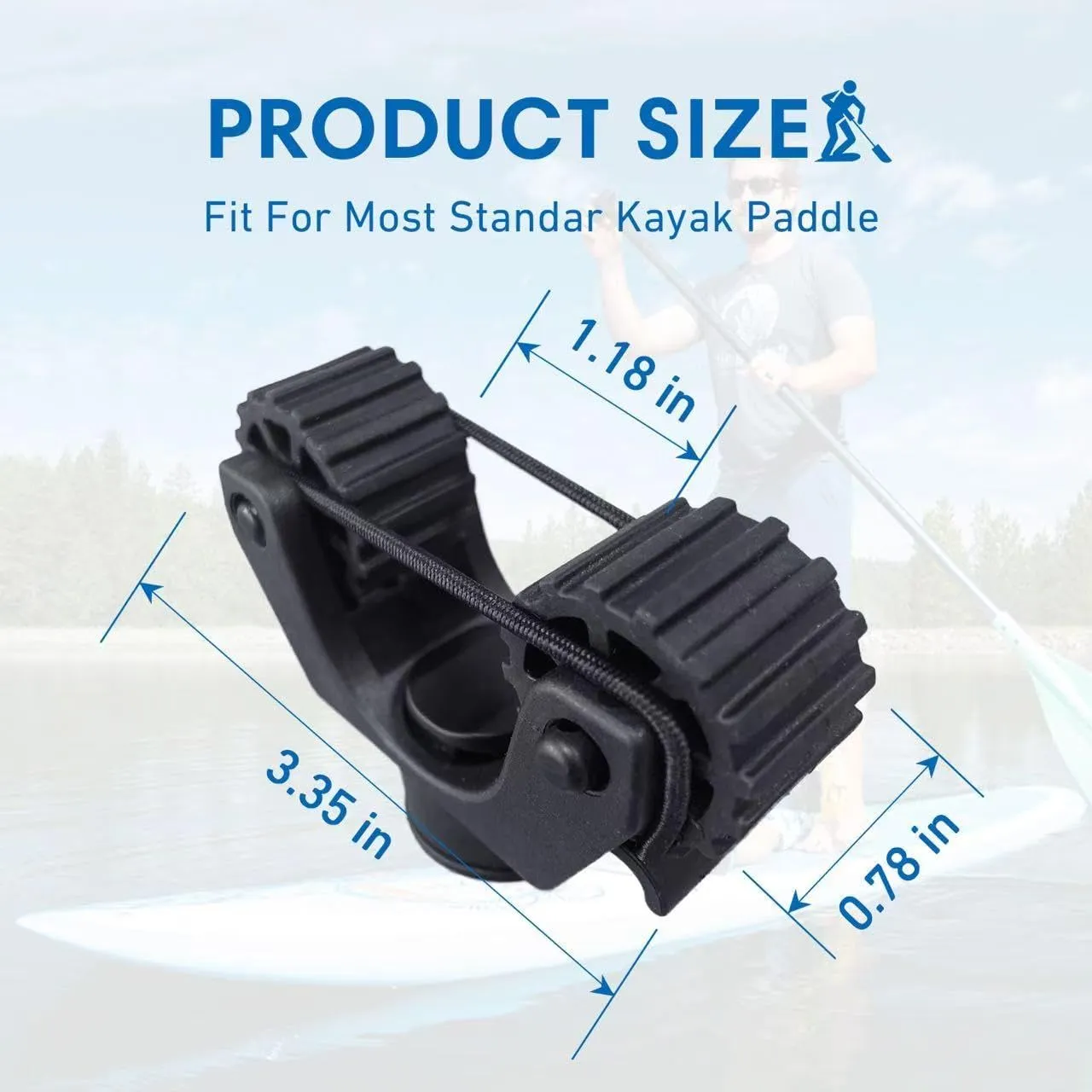 Kayak Paddle Holder Kayak Track Installation Accessories, Used for Fixing Standard Paddle, Kayak Paddle Rack Kayak Track Accessories, Used for Fishing Kayak