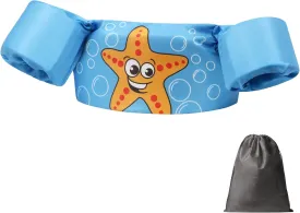 Kid Swim Vest, Swim Arm Band for 30-50 lbs Infant/Baby/Toddler, Girls and Boys Swimming Training Jacket, Cute Cartoon Mermaid Swimming Wings Pool Floats Sleeve, with Storage Bag, Sea/Beach