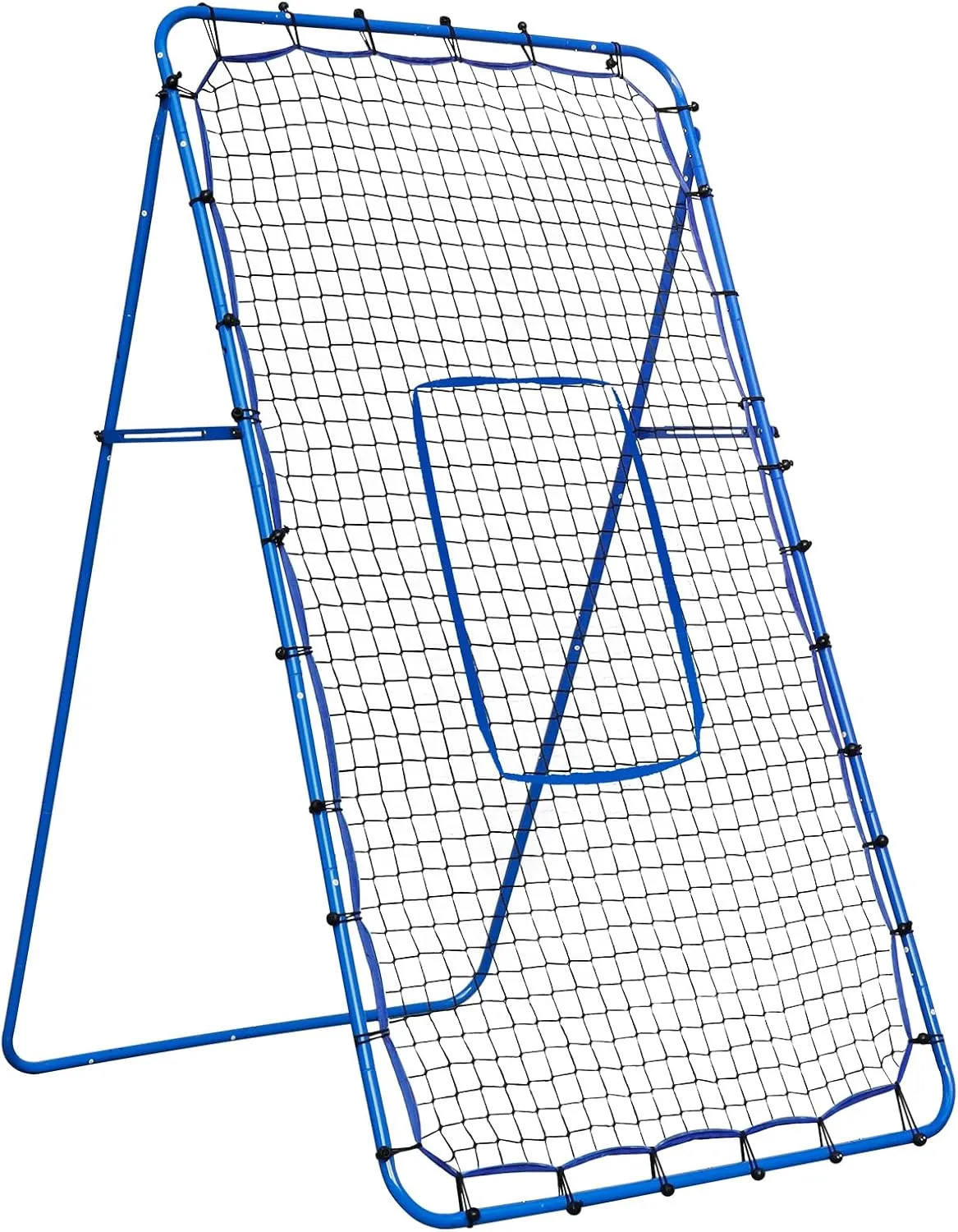 Lacrosse Baseball Rebounder Net, Volleyball Softball Rebounder Pitch Back Net with 2 x 6-Angle Quick Adjustments, Easy Quick Setup, Ideal for Softball,Soccer and Sport Training