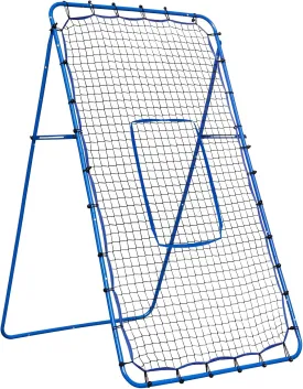 Lacrosse Baseball Rebounder Net, Volleyball Softball Rebounder Pitch Back Net with 2 x 6-Angle Quick Adjustments, Easy Quick Setup, Ideal for Softball,Soccer and Sport Training