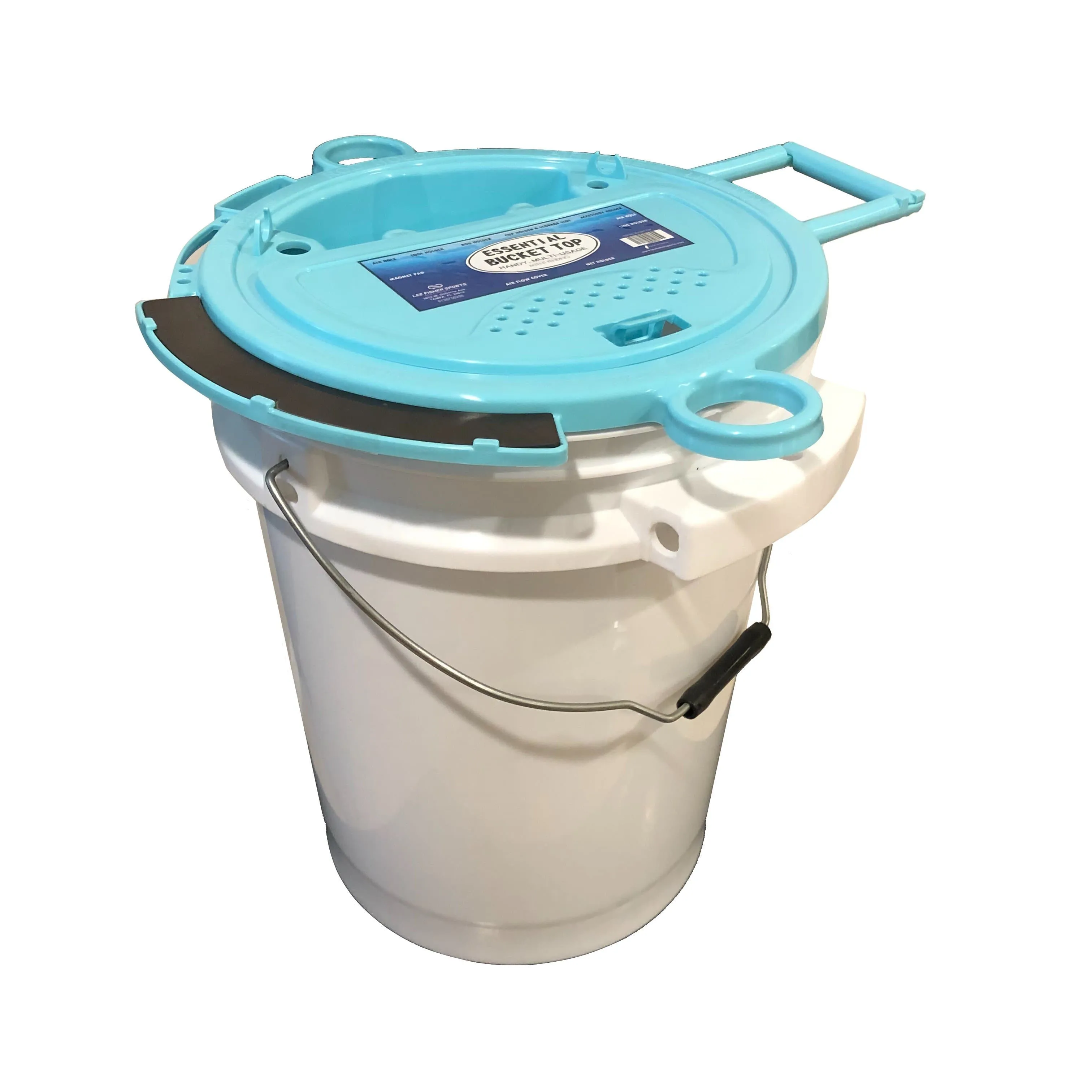 Lee Fisher Sports - 5 Gallon iSmart Bucket (Metal Handle) with Essential Top