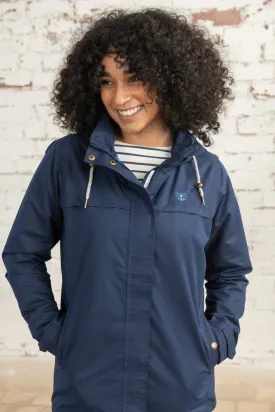 Lighthouse Ladies Beachcomber Waterproof Breathable Lightweight Jacket-NAVY