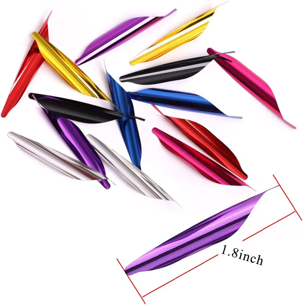 Linkboy Archery Spin Vanes 1.8inch Arrow Vanes Fletches - 50pcs