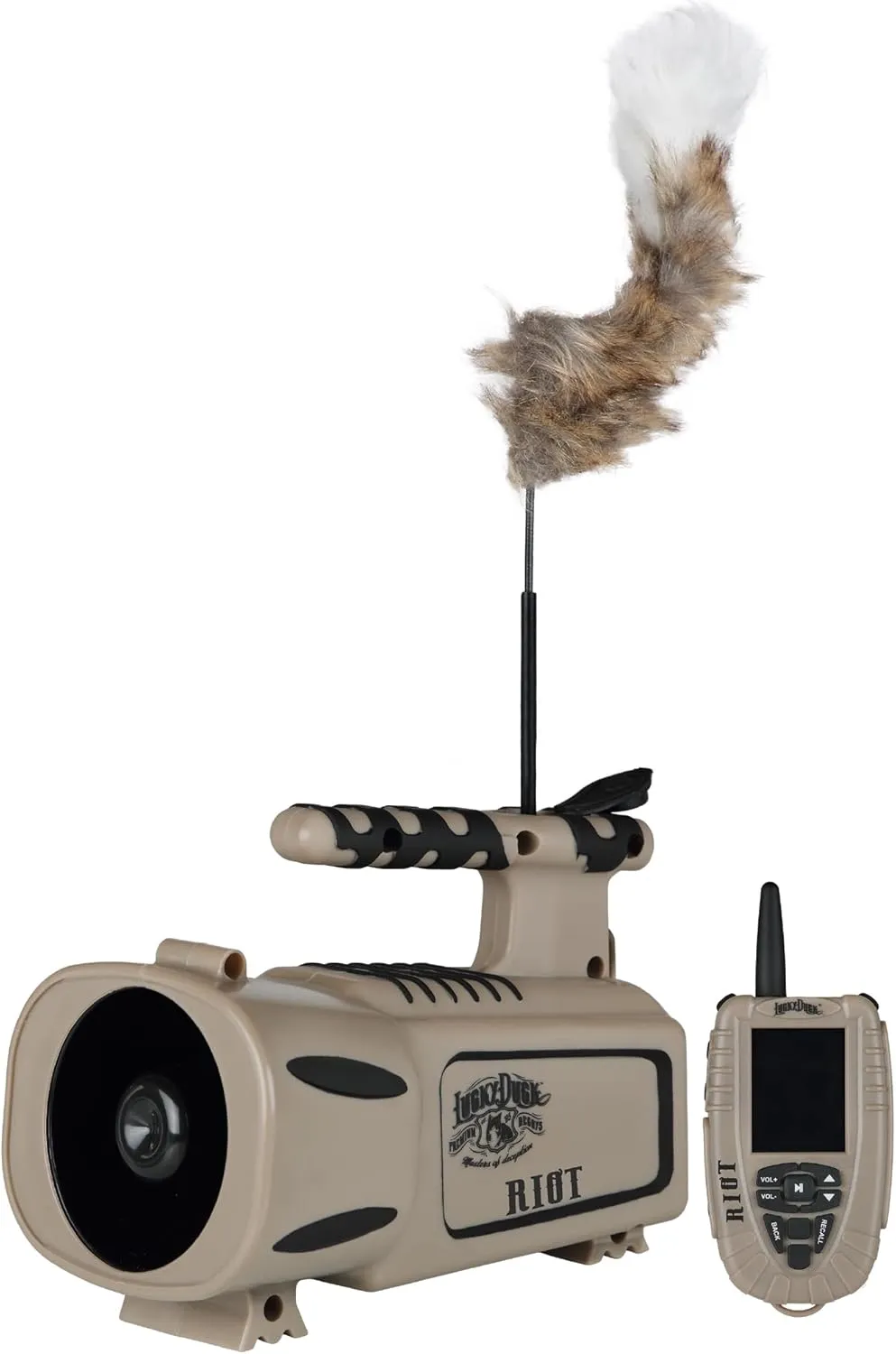 Lucky Duck Riot Electronic Predator Call with Remote and Decoy