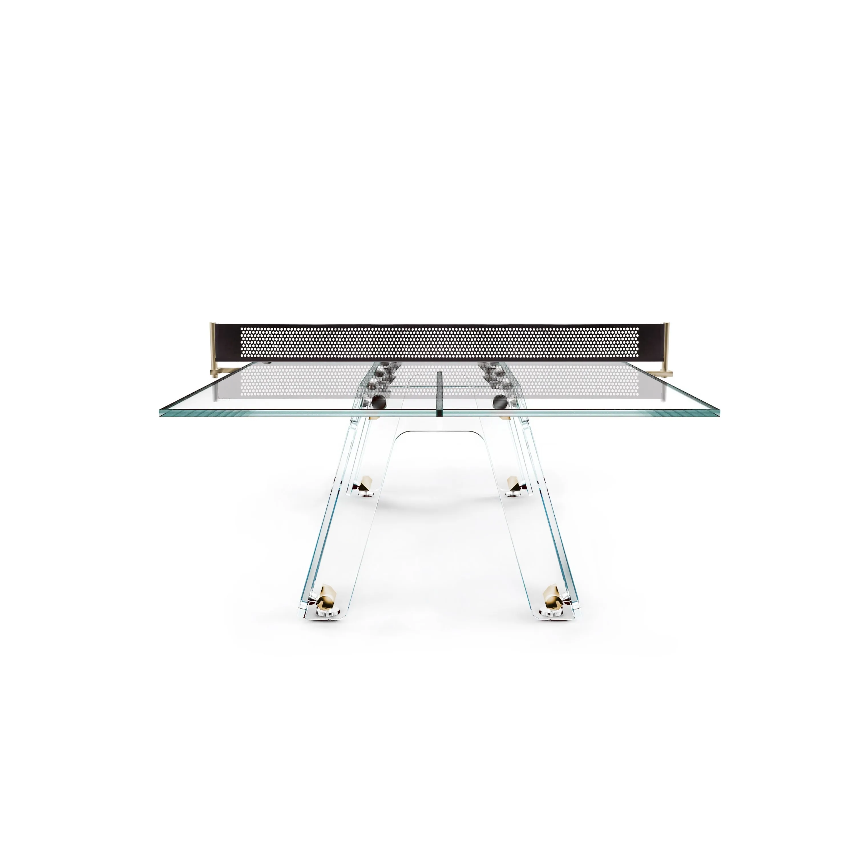 Lungolinea Gold Glass Table Tennis