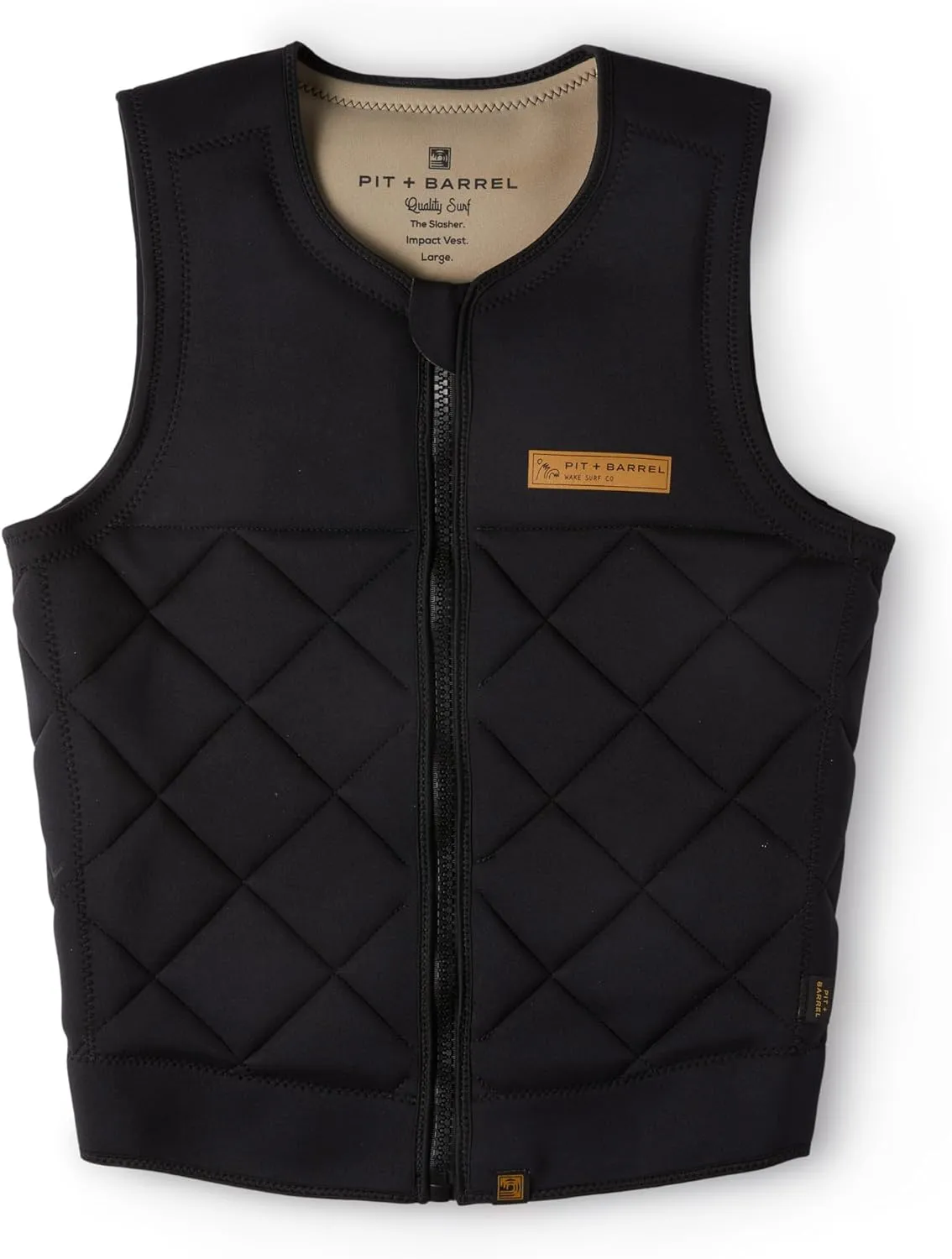 Mens Neoprene Wakesurf Impact Vest for Boating by Pit   Barrel Wake Surf Co. - Designed for Wake Surf and Skimboard, but Great for All Watersports Activities! Lightweight, Durable, and Timeless Style.