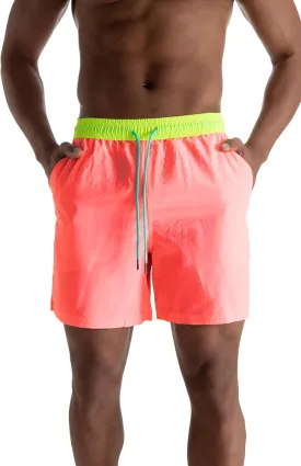 Mens Swim Trunks 6" Quick Dry Swim Shorts with Mesh Lining Swimwear Bathing Suits with Zipper Pocket