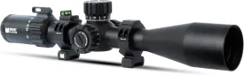 Monstrum Beast 6-24x50 FFP Rifle Scope | Featuring ED Glass, Adjustable Objective, Precision Turrets with Zero Stop, Daylight Bright Reticle, and Anti-Cant Scope Rings