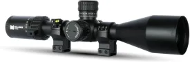 Monstrum Challenger 5-30x56 FFP Rifle Scope | Featuring ED Glass, Adjustable Objective, Precision Turrets with Zero Stop, Daylight Bright Reticle, and Anti-Cant Scope Rings