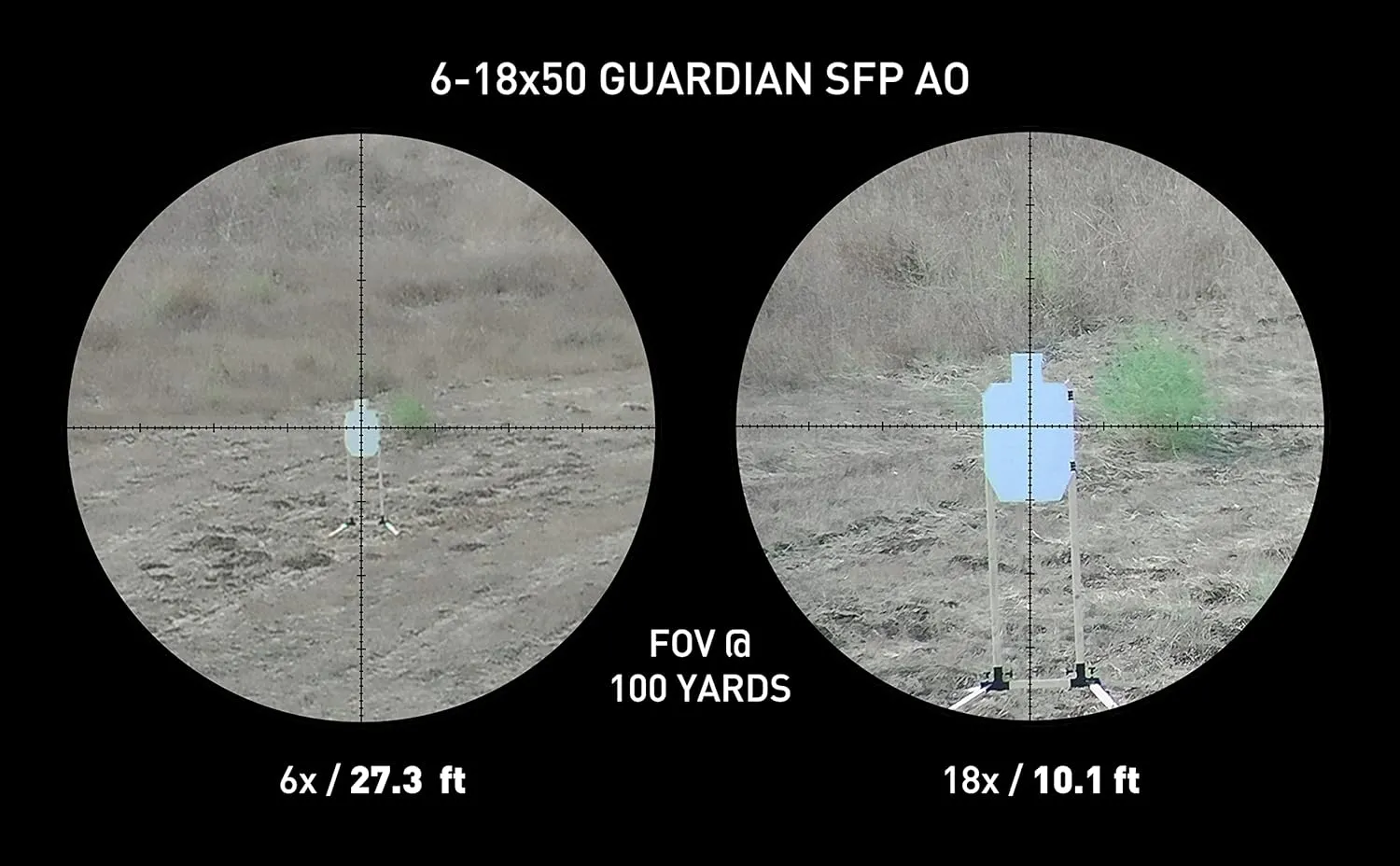 Monstrum Guardian Series AO Rifle Scope with Parallax Adjustment