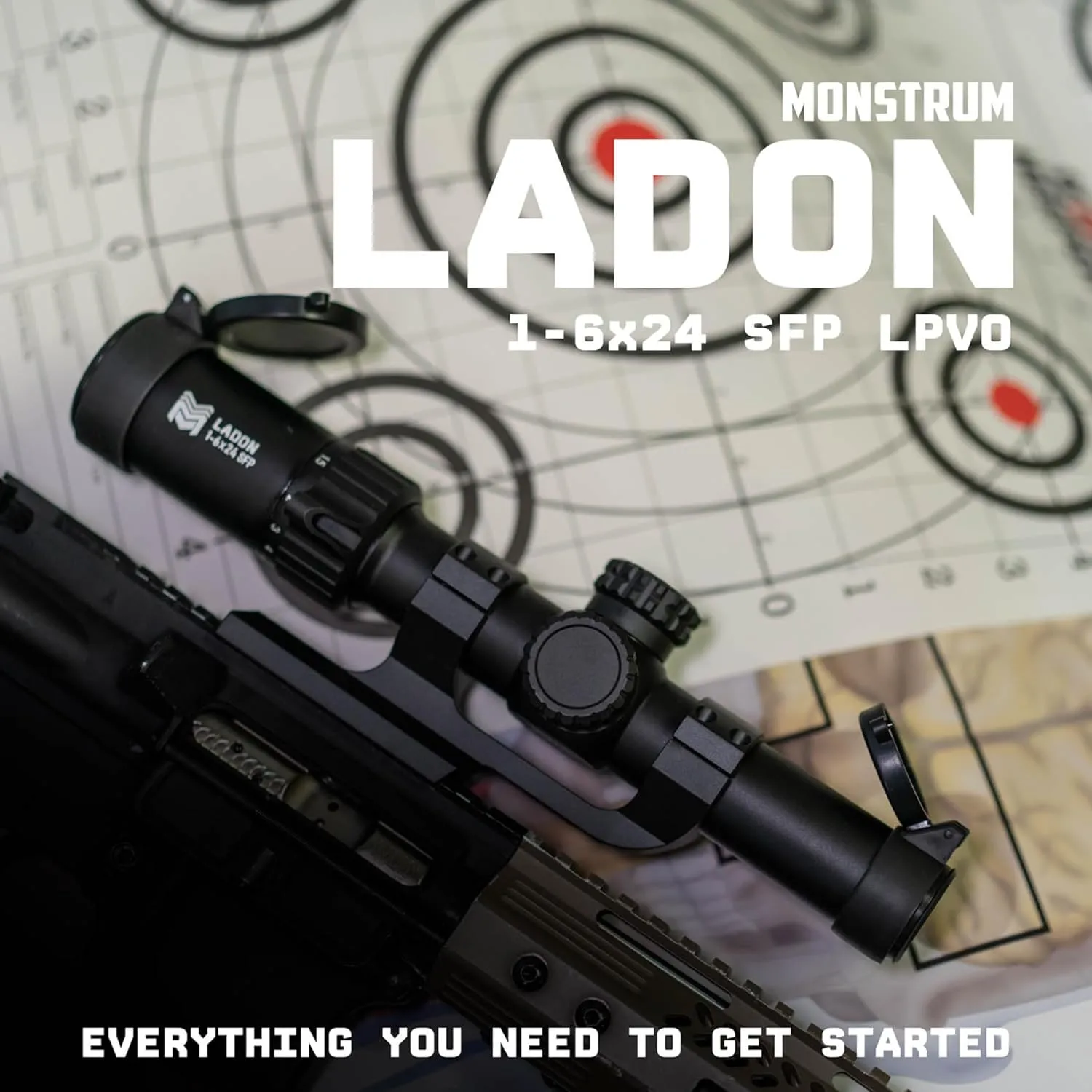Monstrum Ladon 1-6x SFP LPVO Rifle Scope