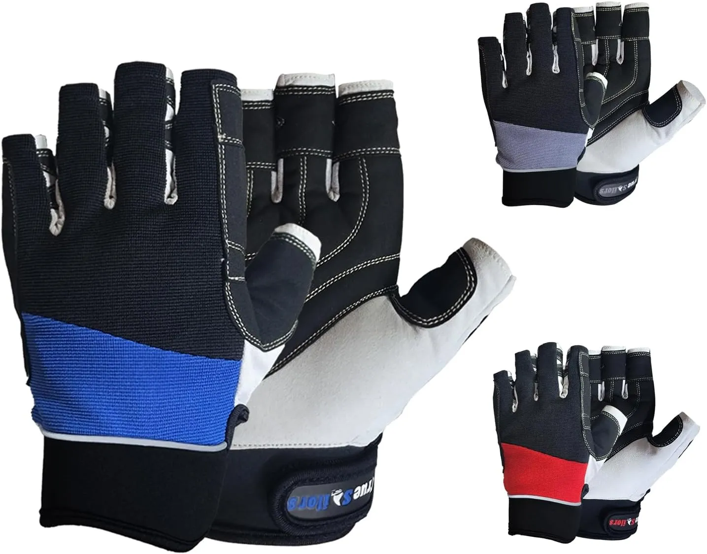 MRX Sailing Gloves Fishing Kayak Gloves for Men & Women Rowing Water Ski Canoe Paddle Gloves Sailing Gear Women Paddling Gloves | Sailing Gloves for Men & Women | Short Finger Sailing Kayaking Gloves