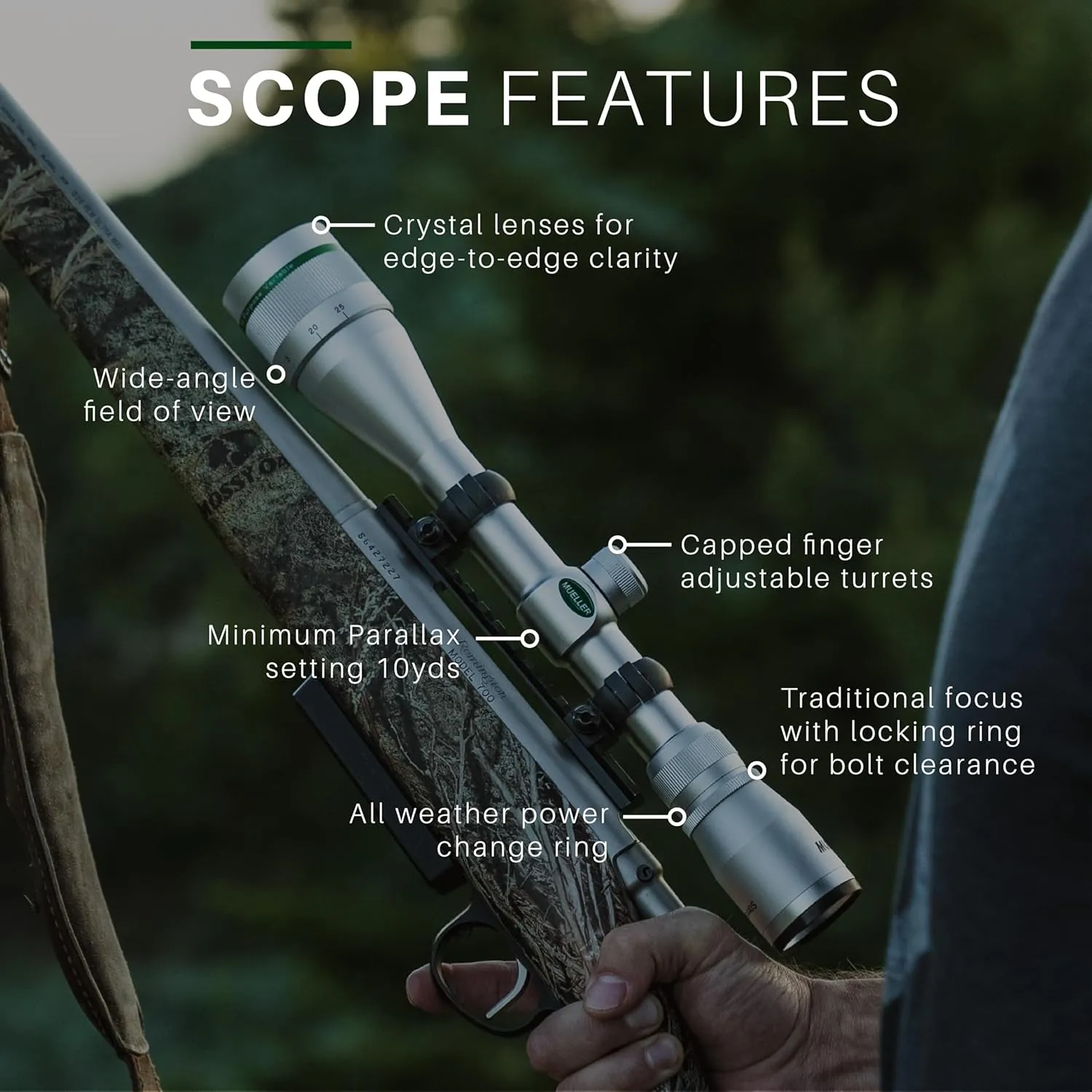 Mueller Optics (APV) All Purpose Hunting Rifle Scope, Short and Long Range Variability