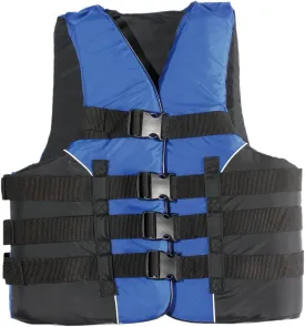 MW Adult 4-Buckle Dual-Sized Life Vest, USCG Approved Type III Life Jacket for Adults, Great for Boating, Fishing, Tubing, & Other Water Sports.