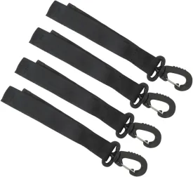 New 4X Paddle Clip Replacement Fit Any Size Paddle Shafts, for SUP Paddleboard Inflatable Boat Paddle Keeper Paddle Holder Paddle Clip, No D Ring Patch, Black