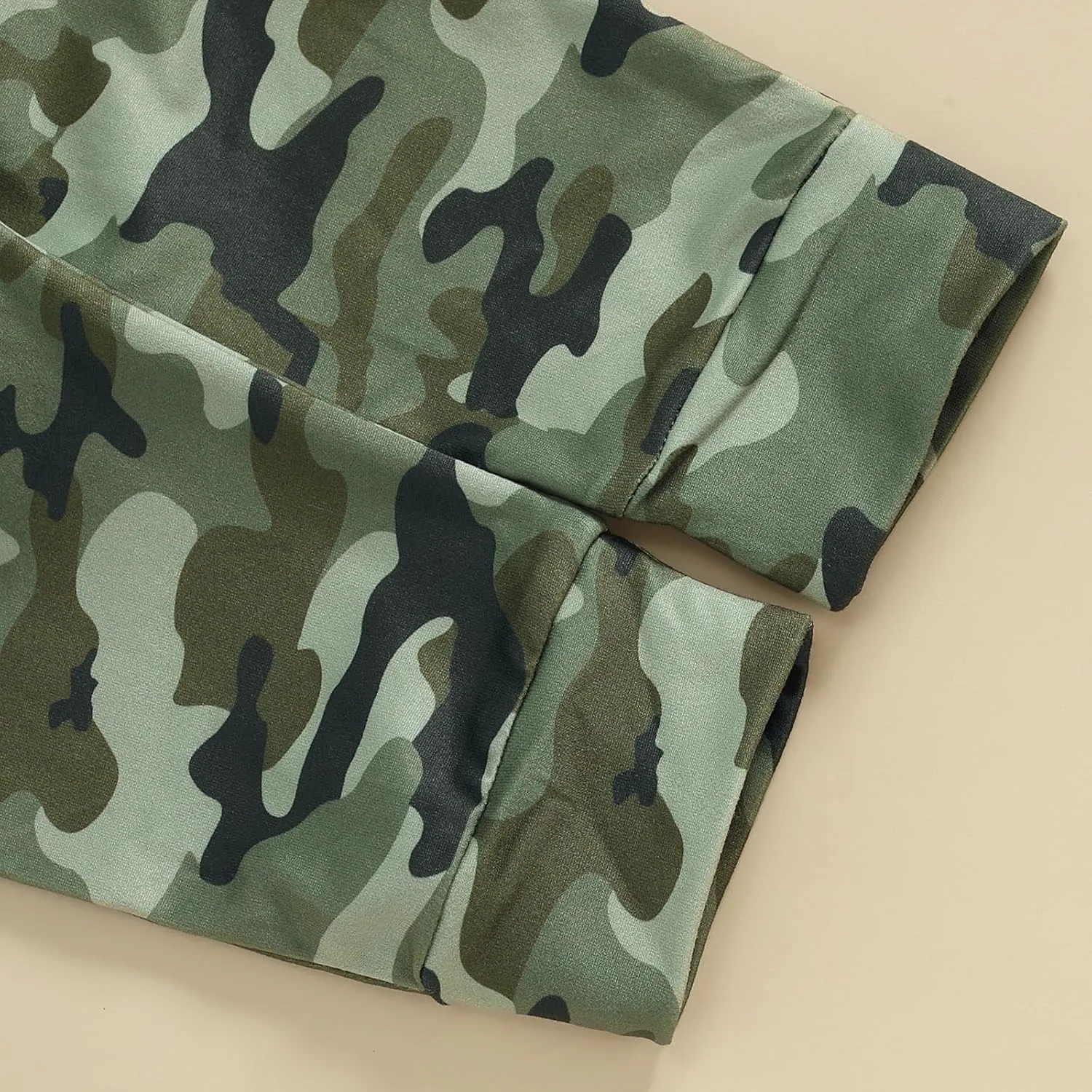 Newborn Baby Boy Hunting Clothes Long Sleeve Romper Camouflage Pant Set Beanie Hat 3 Piece Outfit