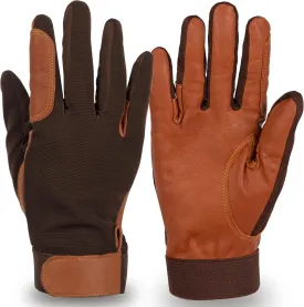 Noble Goat Leather Equestrian Gloves for Women Men Youth, Professional Horseback Riding Gloves Lightweight Windproof Comfortable and Strong Grip