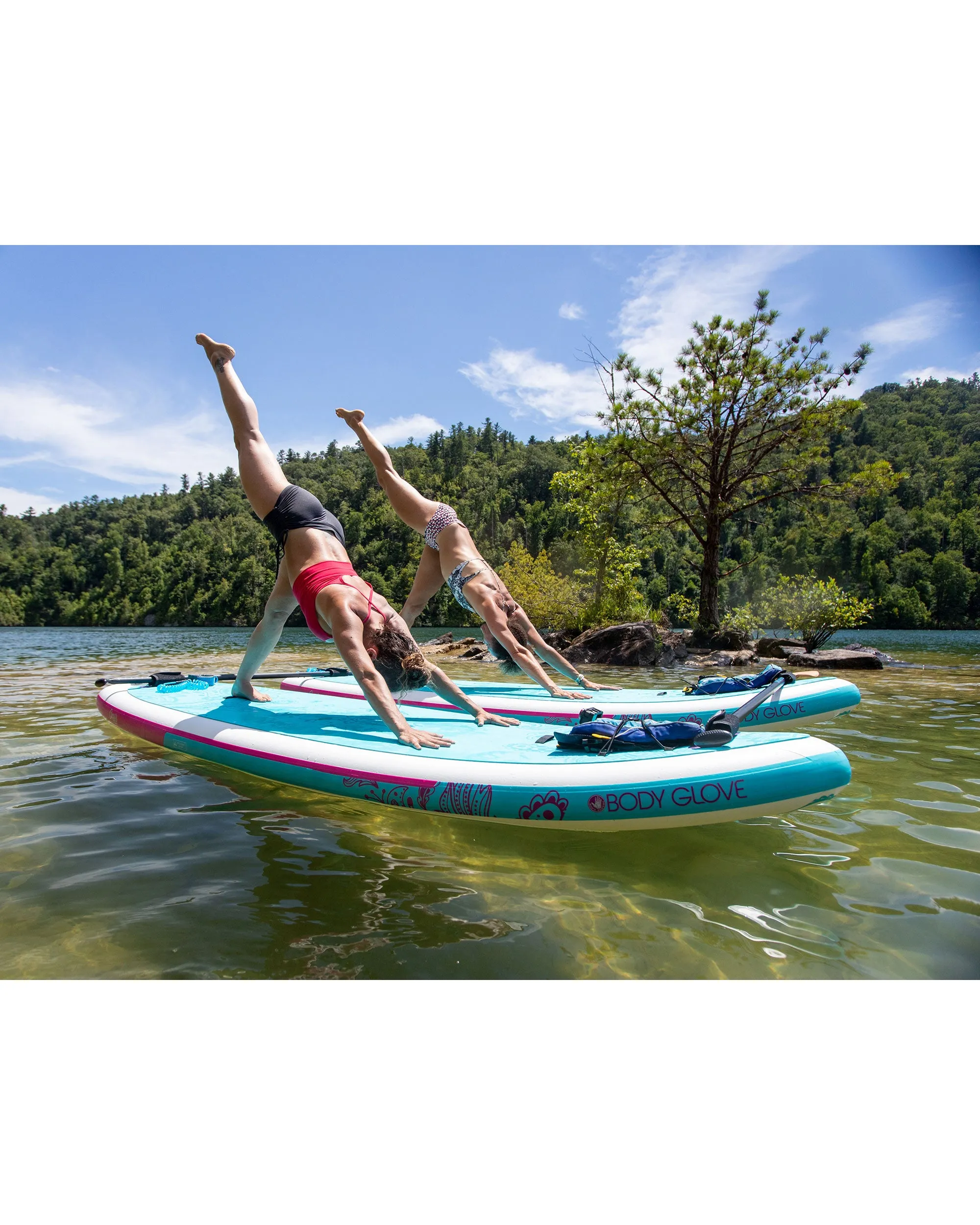 Oasis 10' Inflatable Paddle Board - Teal/Purple