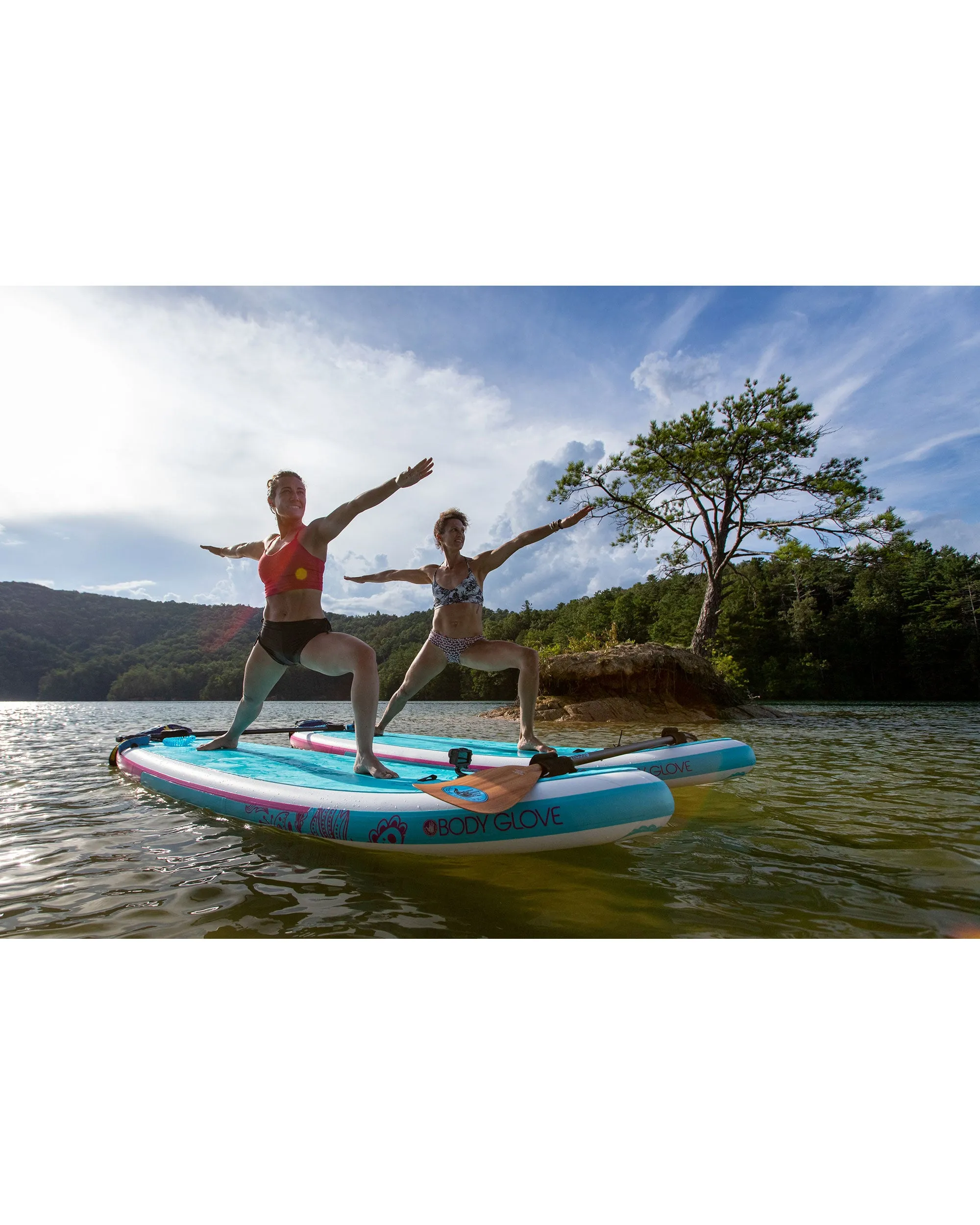 Oasis 10' Inflatable Paddle Board - Teal/Purple