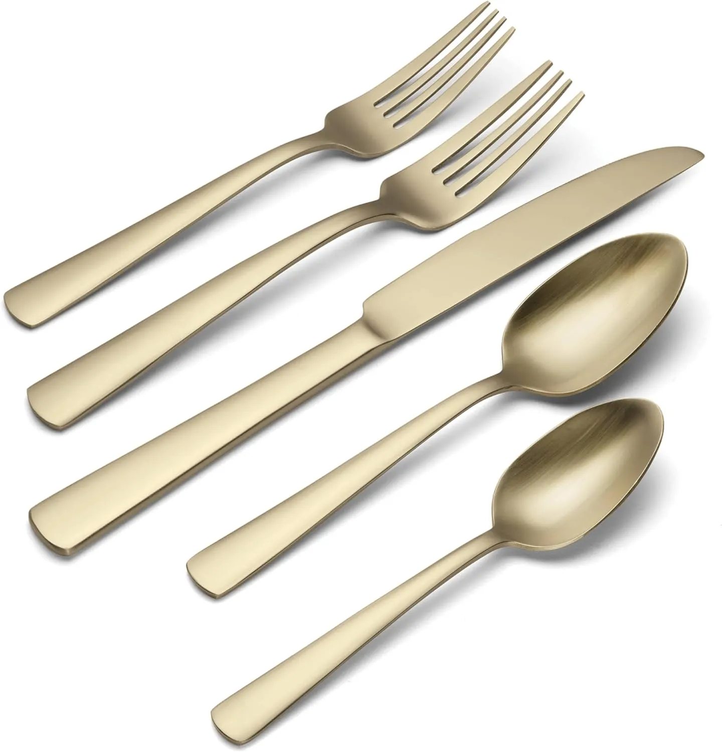 Oneida B1025020AL21 Aptitude Champagne Satin 20 Piece Flatware Set