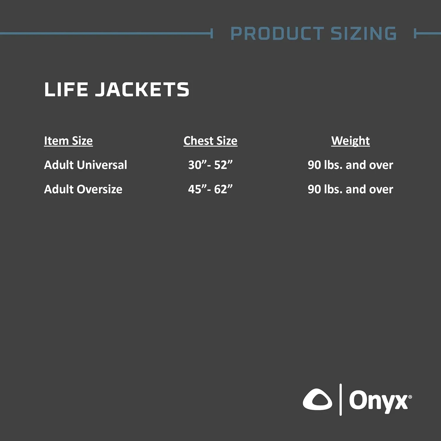 Onyx Kayak Fishing Life Jacket