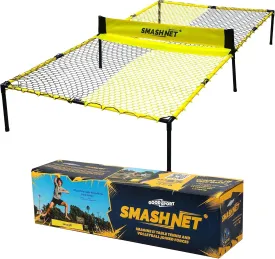 Outdoor Family Backyard Game Set for Adults and Kids Portable Hybrid Volleyball and Table Tennis Net Easy Quick Assembly Durable Sport Equipment for Beach Parks Tailgates Lawn & Backyard Play