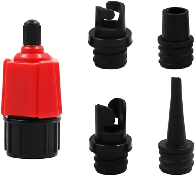 Paddle Board Pump Adapter for Inflatables,Pump Adaptor with 4 Air Valve Nozzle for Inflatable Boat,Stand Up Paddle Board