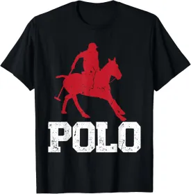 Polo Players Horseback Riding Horse Equestrian Sports T-Shirt