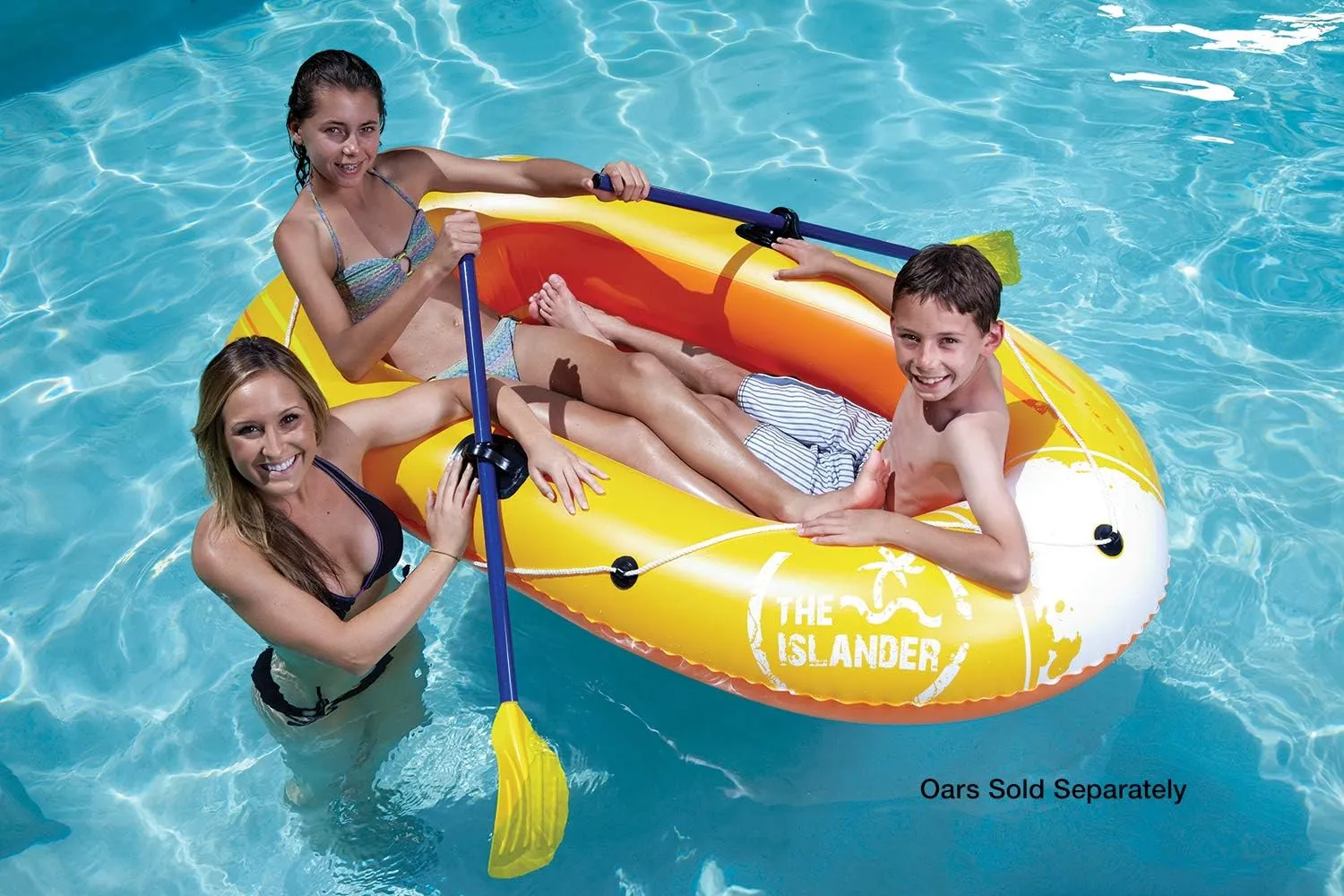 Poolmaster 87420 Swimming Pool and Lake Inflatable Boat, Islander, Multi