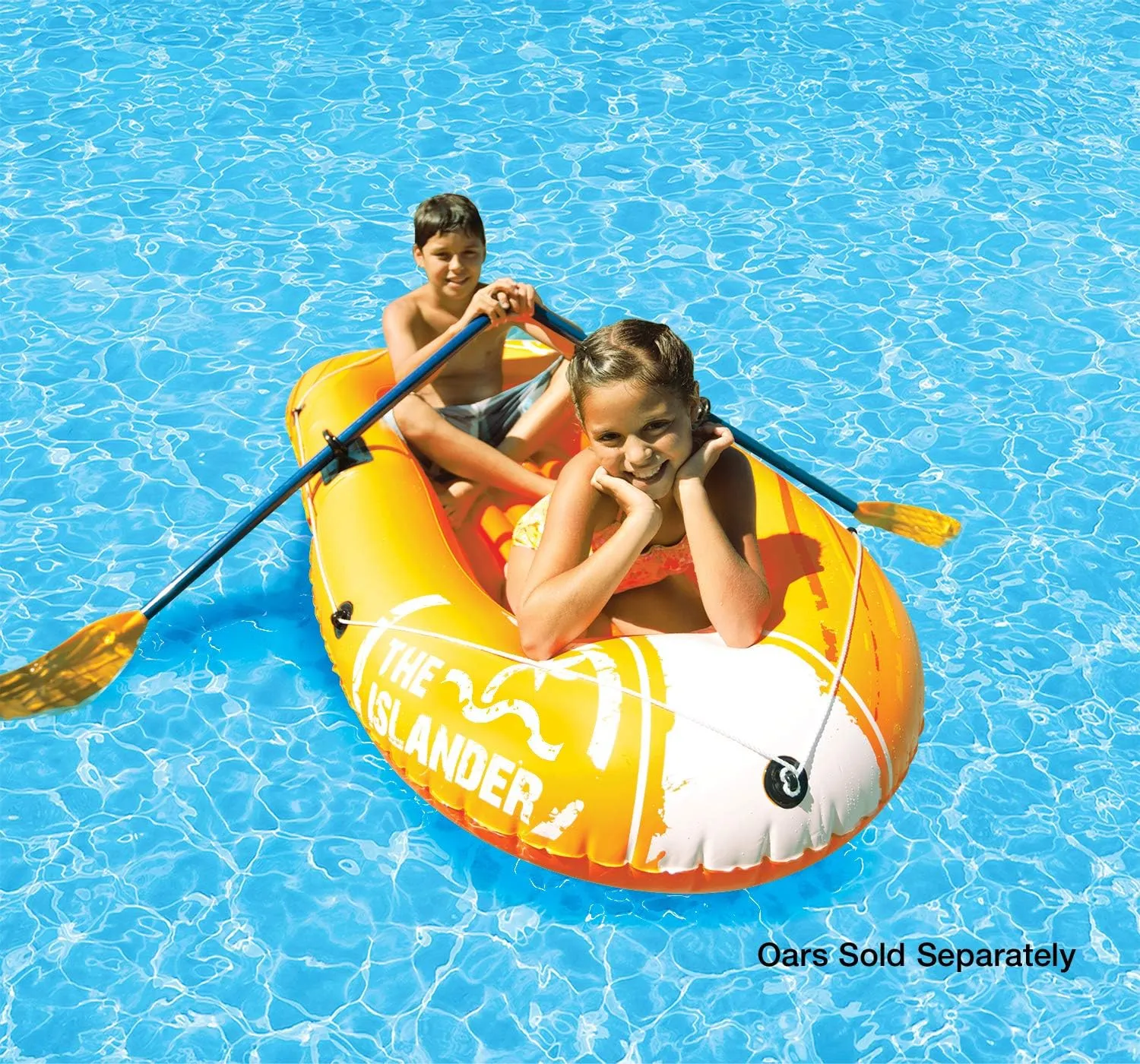 Poolmaster 87420 Swimming Pool and Lake Inflatable Boat, Islander, Multi
