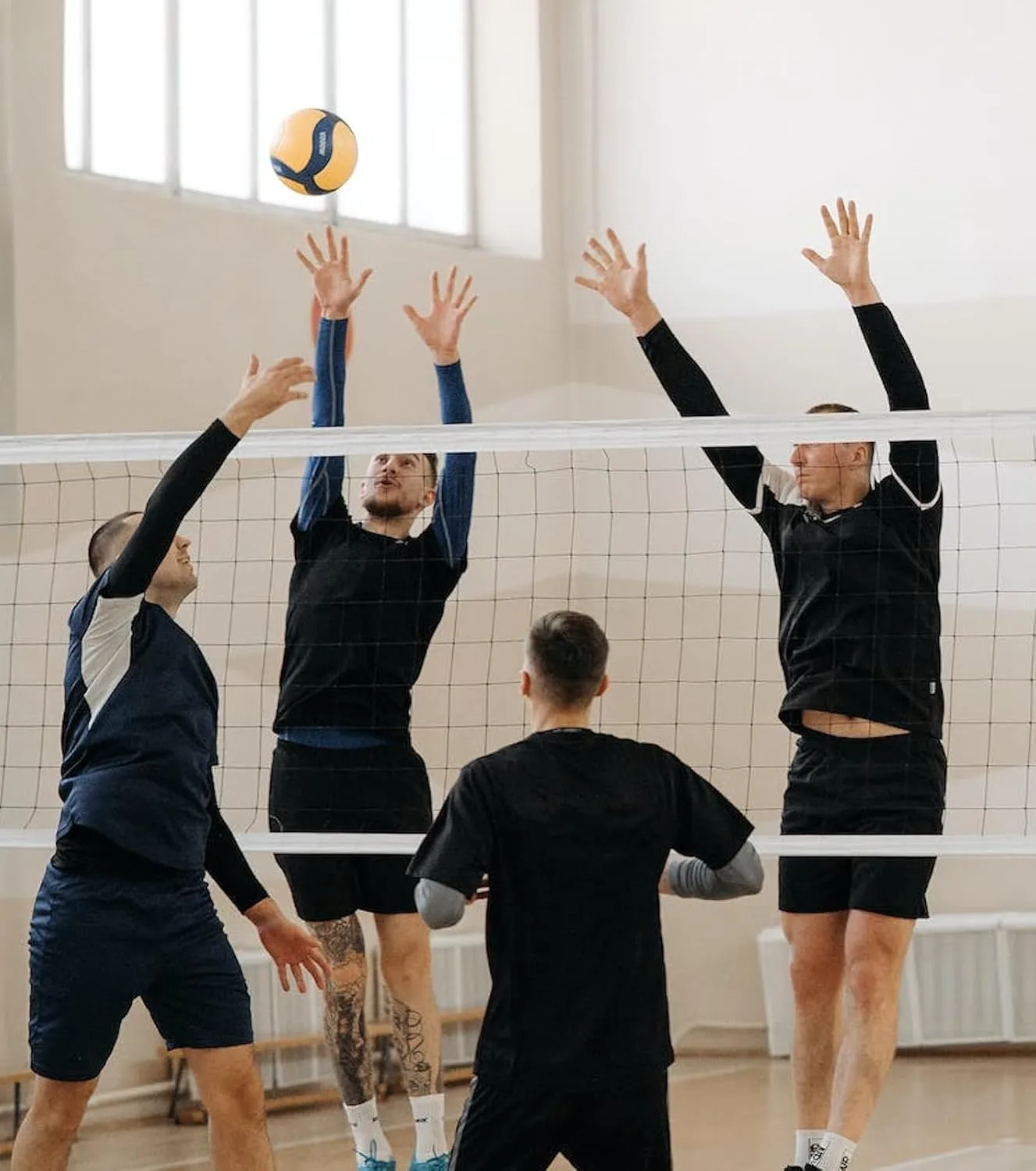 Professional Volleyball Net Outdoor Heavy Duty with Aircraft Steel Cable 32X3Ft Villeyball Official Size Best Voleybol Vollyball Net Heavy Duty Volley Ball Net Volleyball Nets Volleyball Ball Net Only