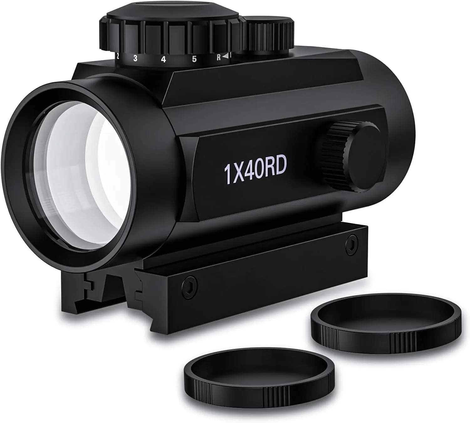 Red Green Dot Sight 1x40mm Reflex Optics Rifle Scope for Hunting, Fits Picatinny 20mm/11mm Rail Mount