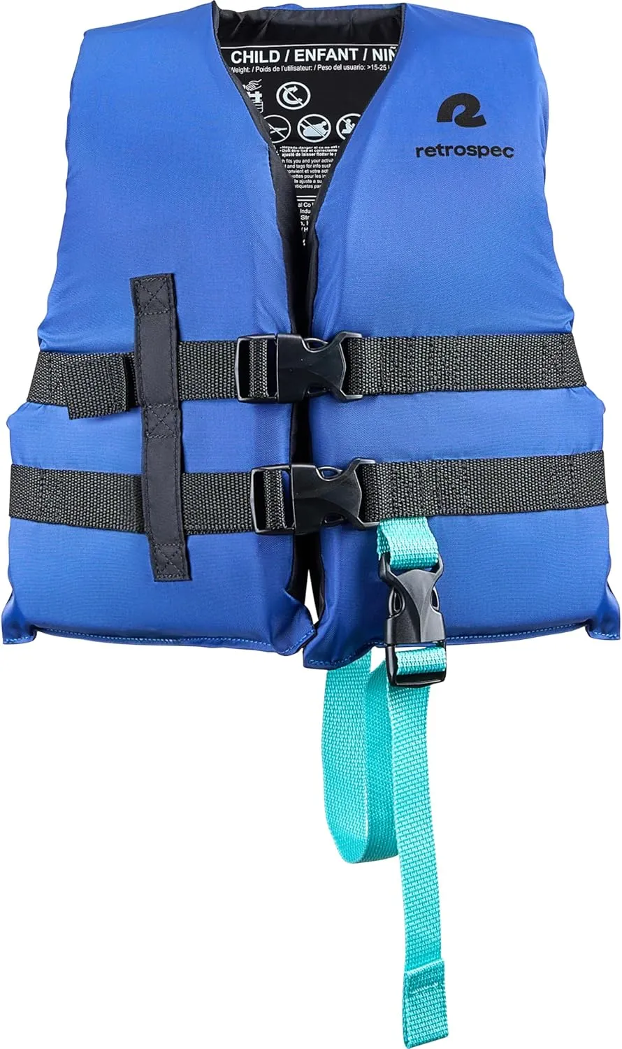 Retrospec Bobbin Life Vest for Kids, Lightweight, Durable Coast Guard Approved Life Vests for Kids, Youth and Infants 30-90 lbs