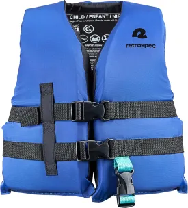 Retrospec Bobbin Life Vest for Kids, Lightweight, Durable Coast Guard Approved Life Vests for Kids, Youth and Infants 30-90 lbs