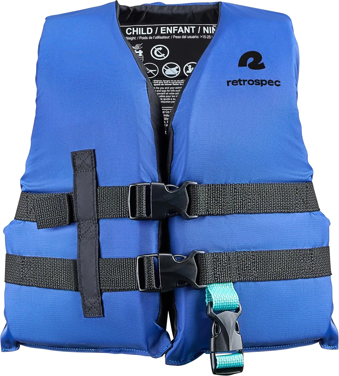 Retrospec Bobbin Life Vest for Kids, Lightweight, Durable Coast Guard Approved Life Vests for Kids, Youth and Infants 30-90 lbs