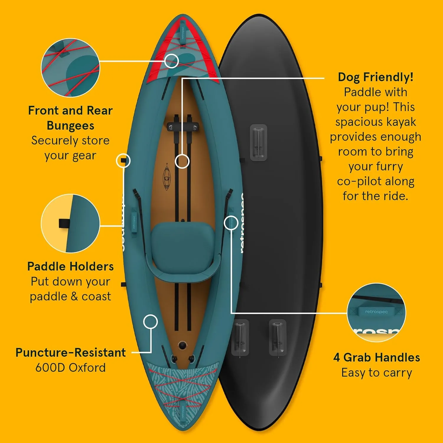 Retrospec Coaster Single & Tandem Inflatable Kayak