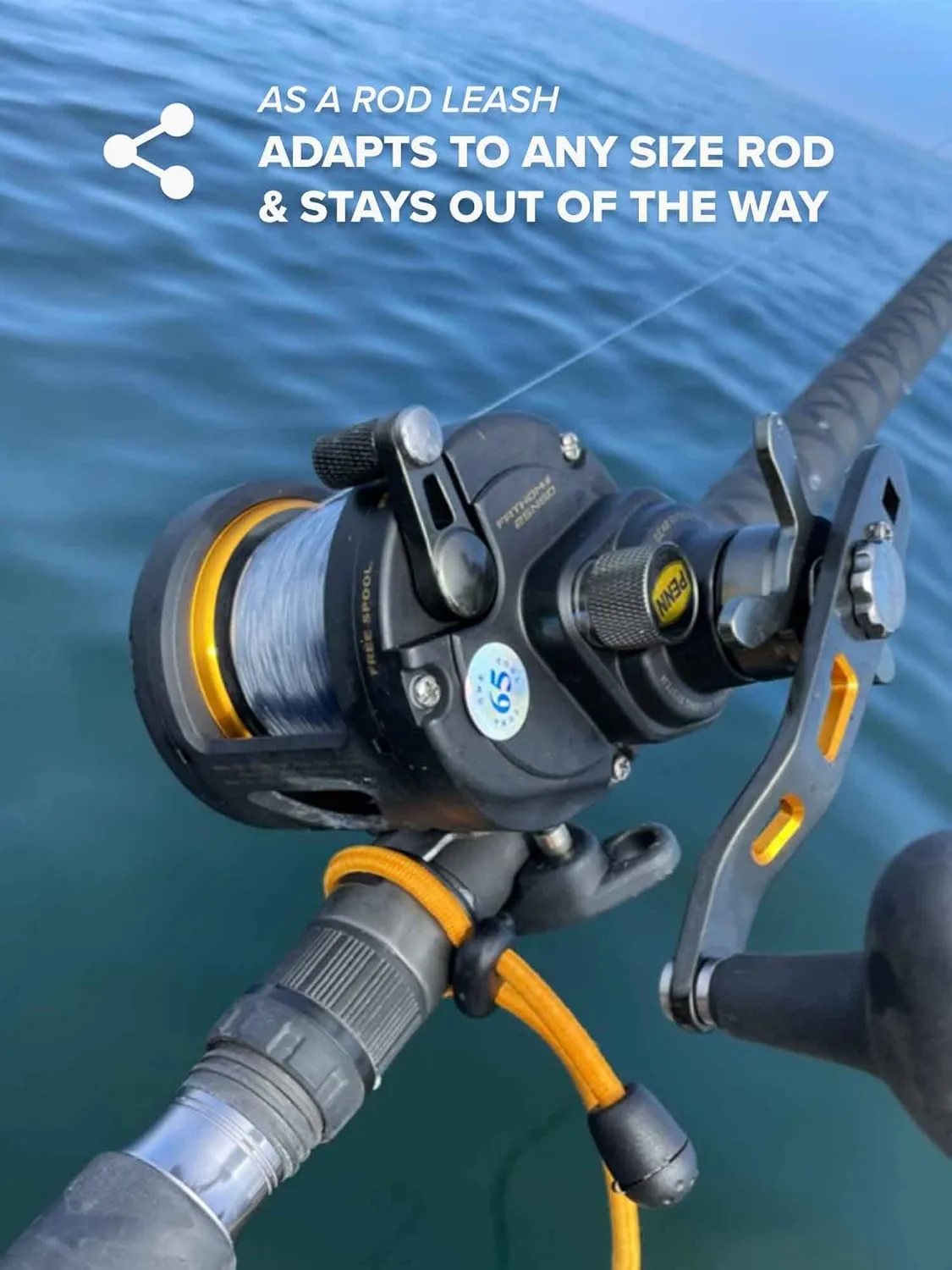 Rogue Endeavor Rod Leash & Paddle Leash Kit, set of 2, Kayak Fishing & Paddle Boarding- 48" Shock Cord Bungee, Quick Release Clip, Neoprene Lined Strap and Carrying Bag (set of 2)